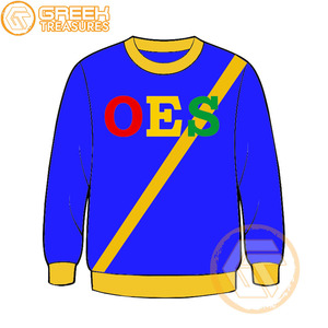 Commande personnalisée de l'étoile de l'Est sweat-shirt brodé en molleton de coton pull de haute qualité vêtements grecs OES sweat-shirts - Product Image 3