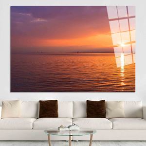Lienzo Impreso con Vista al Océano al Atardecer: Elegante Decoración de Pared con Vista al Mar, ARTE EN VIDRIO TEMPLADO - Product Image 1