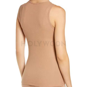 Modern Women <b>Knitted</b> <b>Tank</b> <b>Top</b> Front Logo Sleeveless Casual Summer Wear Comfortable for Fitness Gym and Outdoor Activities - Product Image 2
