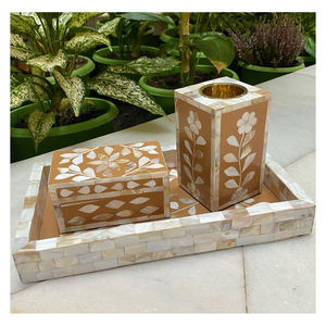 Royal Oud Mabkhara cadeau parfait pour le Ramadan brûleur haute vente support Mubkhar bois incrustation os brûleur d'encens pour Bakhoor - Product Image 1