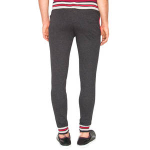 กางเกงวิ่งจ๊อกกิ้งผ้าแคนวาสสำหรับผู้ชายเอวกลางน้ำหนักเบาสไตล์ลำลองตรงเอวยางยืดทำจากผ้าฝ้ายปากีสถานออกแบบได้ตามต้องการ - Product Image 3