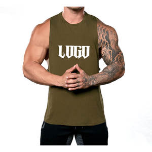 Camiseta sin mangas de Fitness Premium, chaleco con tirantes de alta calidad, camiseta sin mangas transpirable con logotipo personalizado, chaleco muscular, camisetas sin mangas para gimnasio - Product Image 2