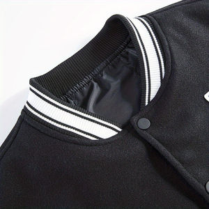 Meilleures ventes Vestes en laine universitaire pour hommes Vestes Versity à logo personnalisé Grande taille Style de rue pour l'hiver - Product Image 3