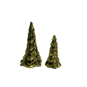 Escultura de árbol X Mas de aluminio para mesa, estatua de árbol antigua decorativa para el hogar, figura decorativa, escultura para sala de estar - Product Image 2