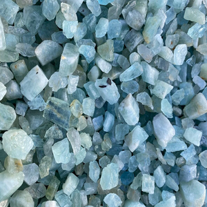 Chip de Aguamarina de cristal, piedra suelta, grava de cristal curativo Natural, guijarros, ágata, Feng Shui, amor, Chip de piedra caída, piedra preciosa cruda - Product Image 5