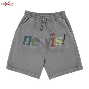 Pantalones cortos con estampado de soplo de 5 pulgadas informales de doble capa con logotipo personalizado, ropa transpirable para hombre - Product Image 6