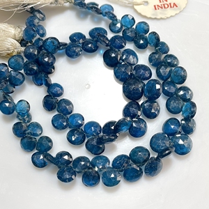 Wholesale Good Quality Neon Apatite Faceted Heart Shape Briolette Beads Natural Stone Beads for Jewelry Making - Product Image 5