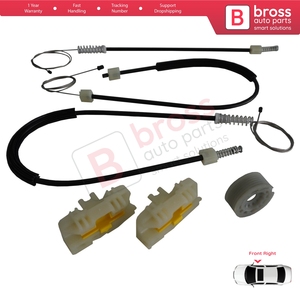 Kit de réparation de lève-vitre électrique BWR454, porte avant droite pour Leon MK2 1P 1P1 2005-2012 5 portes HB 1P0837462A - Product Image 4