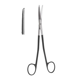 กรรไกรผ่าตัด Gorney Freeman แบบ Facelift สแตนเลสสตีล พลาสมา ดำ 19 ซม. ใบมีดหยักโค้ง ใช้ซ้ำได้ สำหรับศัลยกรรมพลาสติก - Product Image 3