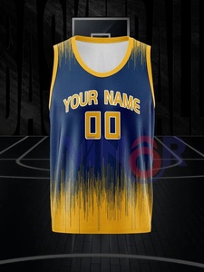 เสื้อบาสเก็ตบอล100% สำหรับเด็กผู้ชายเสื้อตาข่ายกีฬาทำจากโพลีเอสเตอร์ยืดได้เล็กน้อยมีบริการ OEM - Product Image 4