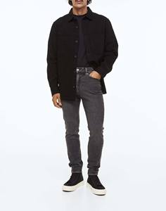 Jeans de Mezclilla para Hombre, 100% Algodón, Estilo Urbano Hip Hop, Corte Holgado, Lavado a la Piedra, Vintage, Efecto Sucio, Rectos - Product Image 1