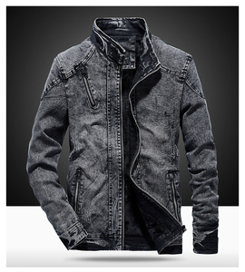 Veste en jean respirante de haute qualité pour homme, design original, séchage rapide, avec logo sur le devant, pour l'hiver - Product Image 2