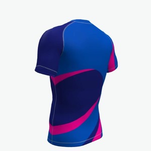 2025 nueva llegada protectores de erupción de manga corta 100% poliéster hombres cómodo protector de erupción con tela personalizable - Product Image 4