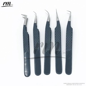 Nhãn Hiệu Riêng Nhật Bản Thép Không Gỉ Lông Mi Nhíp Rmi 405 Bạc Điểm Màu Đen Kế Hoạch Grip Sợi Lời Khuyên Cho Khối Lượng Ứng Dụng - Product Image 4