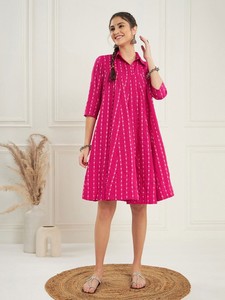 Thời Trang Mùa Hè Tùy Chỉnh Đầy Đủ Tay Áo Ăn Mặc Cho Phụ Nữ Áo Sơ Mi Cổ Áo A-Line Ăn Mặc Phụ Nữ Thanh Lịch Giản Dị Nữ Ăn Mặc - Product Image 6