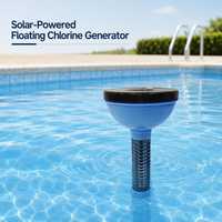 Chlorinateur solaire flottant pour eau salée, générateur de chlore en PVC pour piscine, traitement de l'eau