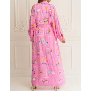 Kimono long pour femme, doux et fluide, avec une coupe décontractée et un style intemporel pour un dressing contemporain - Product Image 4