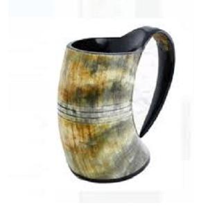 Taza para beber real, taza de cerveza de cuerno de Búfalo con logotipo personalizado de grabado real auténtico, la mejor taza de cuerno de vikingos hecha a mano - Product Image 5