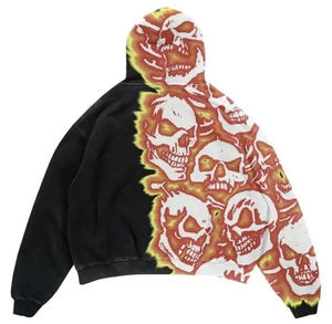 100% sudaderas con capucha de gran tamaño de algodón pesado de alta calidad para hombre nuevo bordado serigrafía Digital logotipo personalizado diseño Casual - Product Image 4