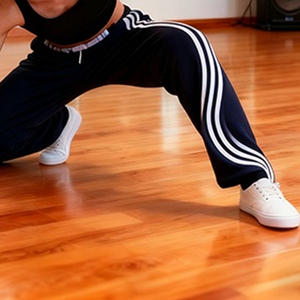 กางเกงกีฬาผู้ชายยอดนิยม ทรงตรง เอวกลาง ผ่าข้าง สไตล์ลำลองสตรีทแฟชั่น - Product Image 6