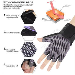 Gants de gymnastique respirants de haute qualité pour l'haltérophilie Gants de sport d'entraînement de marque privée personnalisés - Product Image 5