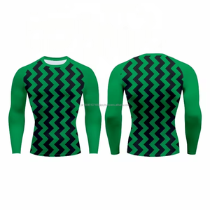 OEM personnalisé manches longues MMA logo personnalisé imprimé chemise de compression uv vierge mma rash guard sublimé bjj surf rash guards pour hommes - Product Image 4