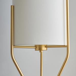 Moderna sala de estar de lujo decoración del hogar elegante forma de hongo lámpara de pie de tela blanca elegante soporte dorado LED para uso en el hogar y la Oficina - Product Image 5