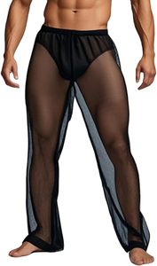 Yinyouyu Mens Xem Thông Qua Bộ Đồ Ngủ Sexy Lưới Sheer Cơ Bắp T Áo Sơ Mi Phòng Chờ Quần Đồ Lót Đồ Ngủ Clubwear - Product Image 3