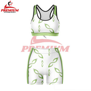 Venta caliente Mujeres Gimnasio Activewear Fitness Bra Conjuntos cortos XL Tamaño Impermeable Características Patrón sublimado - Product Image 5