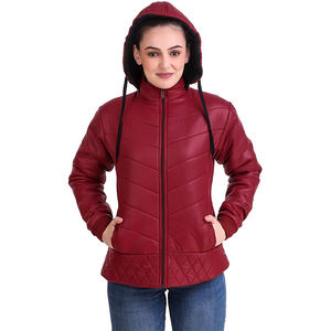 Truen vêtements 2025 femmes veste d'hiver brillant culture bouffant velours côtelé Bomber fermeture à glissière imprimé motif mode manteaux dames - Product Image 1