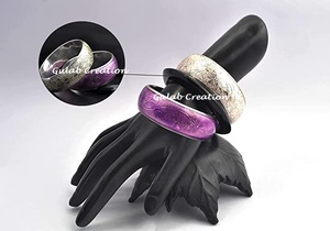 Pulseras de Latón Modernas Hechas a Mano y Plateadas, en Tendencia y de Venta Caliente, para Mujeres/Adolescentes de ZAM ZAM IMPEX - Product Image 2