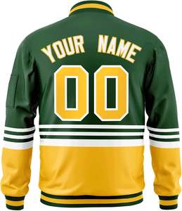 Chaquetas universitarias con cierre de cremallera OEM de fábrica al por mayor diseño personalizado para clubes, equipos, escuelas - Product Image 2