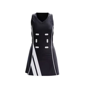 Black Color Women Latest Custom Design Netball <b>Dresses</b> High Quality Netball Uniforms Sports Wear Netball <b>Dress</b> Uniform - Product Image 1