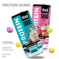 Prêt à Boire Shake Protéiné avec Saveur de Fraise VINUT 330ml Échantillon Gratuit Conception Personnalisée OEM ODM Service Marque Privée