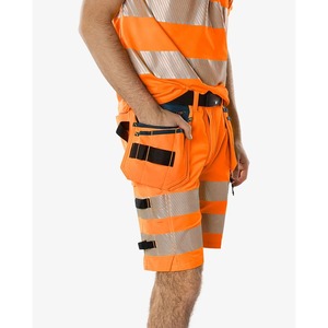 Customized High Quality <b>Men's</b> <b>Shorts</b> High Visibility Reflective Tape <b>Work</b>-wear Safety <b>Shorts</b> for <b>Men</b> - Product Image 2