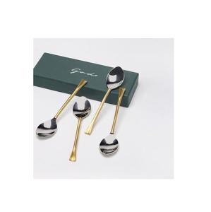 Kitchen Flatware Brass Dinner Spoon for Home Restaurant Food Dessert Serving Brass Spoon Environment Friendly Vintage Look - Product Image 3