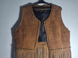 Chalecos de Cuero Vaqueros sin Mangas Decorados para Mujer, Diseño Moderno y Personalizado - Product Image 3