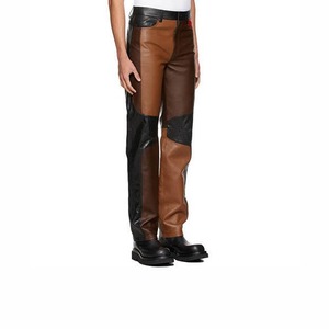 Pantalon en cuir PU pour femmes en plein air taille élastique hiver couleur unie Streetwear cuir véritable - Product Image 2