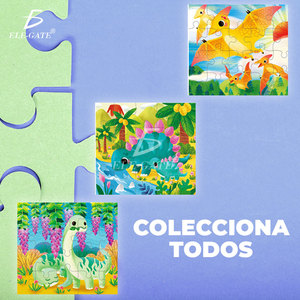 Puzzle di Dinosauri di Alta Qualità 6-in-1 da 120 Pezzi per Bambini, Design Personalizzato per Età 2-4 Anni, Logo Personalizzabile in Cartone per l'Apprendimento - Product Image 5