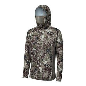 Sweat à capuche de pêche pour hommes Protection solaire Uv Sweat à capuche à manches longues Haut de pêche respirant en plein air à vendre - Product Image 3