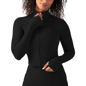 Vente en gros de vêtements de sport à manches longues avec lifting des fesses personnalisés vêtements de sport pour femmes ensembles de yoga 2 pièces ensembles de fitness et d'entraînement - Product Image 5