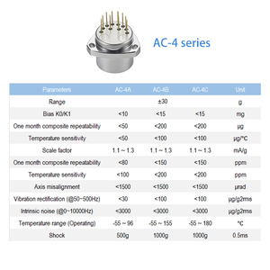 Acelerômetro de quartzo de alta temperatura AC-4 | Anti vibração, testes de precisão para aplicações industriais - Product Image 2