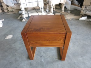 Mesa de Noche Moderna de Madera de Teca con 1 Cajón |   Estilo Nórdico Artesanal para Elevar la Decoración de tu Hogar u Hotel - Product Image 5