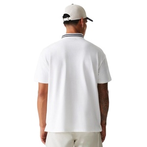 Polo de golf pour hommes, col blanc, impression personnalisée, logo brodé, dernier modèle, polyester tricoté, sublimation, couleur unie - Product Image 2