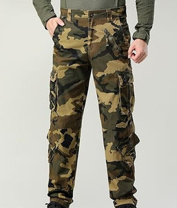 กางเกงล่าสัตว์ผู้ชายสำหรับกิจกรรมกลางแจ้ง ลายพรางกันลม พร้อมกระเป๋าอเนกประสงค์ บริการ OEM สำหรับกางเกงล่าสัตว์ผู้ชาย - Product Image 4