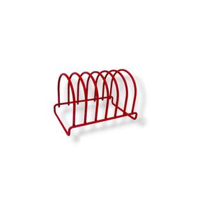 Soporte de estante para tostadas de rebanada roja de estilo moderno para desayuno, piezas de pan, accesorios de cocina, almacenamiento para el hogar y organización, estante para tostadas - Product Image 1