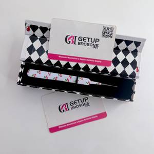 Pince à épiler pour extensions de cils GETUP BROSONS IMPEX de haute qualité, à pointe droite et lisse, avec logo personnalisé - Product Image 2