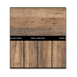 Carreaux de sol et de mur en porcelaine imitation bois, brillants, 600x1200 mm, imperméables, ignifuges, antidérapants, qualité supérieure - Product Image 3