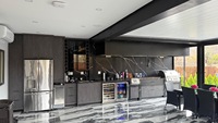 Pergola moderne en alliage d'aluminium, bioclimatique rétractable, écologique, anti-rongeurs, imperméable, finition thermolaquée