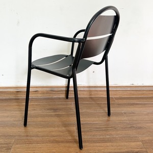 Minimalist Design Powder-Coated Iron <b>Table</b> and 2 Chairs Set CBCF216 - Product Image 5